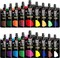 Acrylic Paint, 24 Colors Acrylic Paint Bottle Set, 250Ml/8.45Oz Each, Rich Pigments, High Viscosity, Bulk Paint for Artists, Beginners and Kids Painting on Rocks Crafts Canvas Wood Ceramic